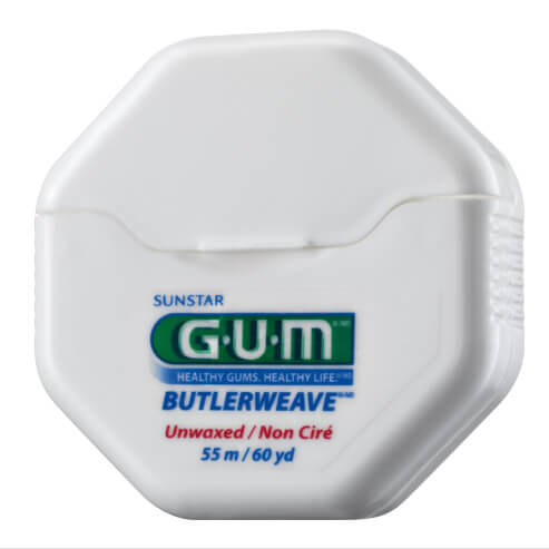 Gum Butlerweave Floss Unwaxed Зъбен конец без восък 55m(1055)