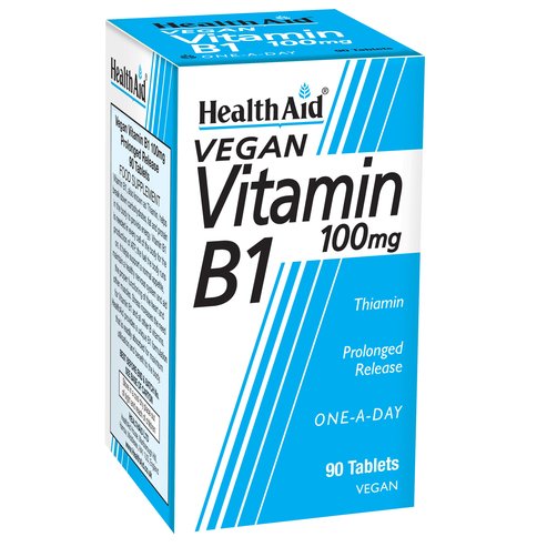 Health Aid Витамин B1 Tиамин One a Day, Bитамин  B1 Тиамин витамина на мозъчната дейност 100мг