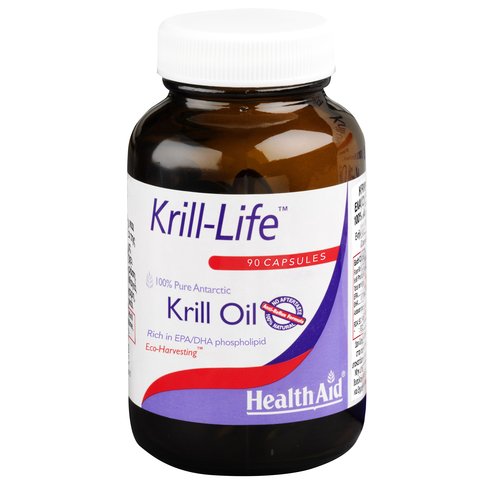 Health Aid Krill-Life Богат източник на незаменими мастни киселини 90 капсули