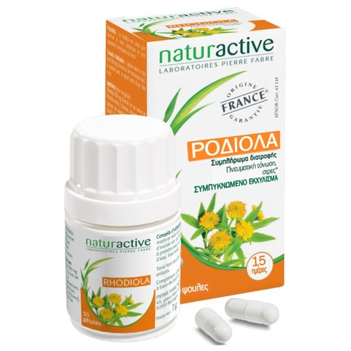 Naturactive Хранителна добавка от билки Rhodiola, която помага за стимулиране на духовната енергия  30caps