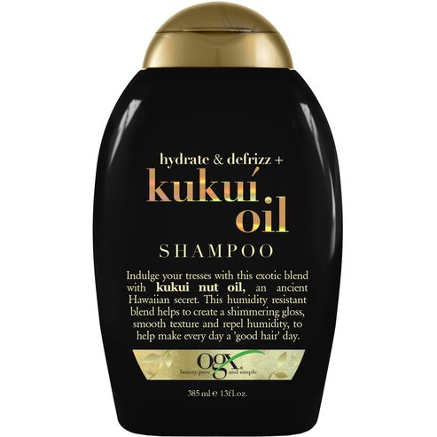 OGX Kukui Oil Shampoo Hydrate & Defrizz Овлажняващ шампоан, против къдрене 385ml
