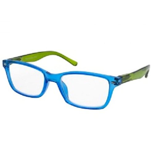 Eyelead Унисекс очила за четене синьо - зелена кост E178