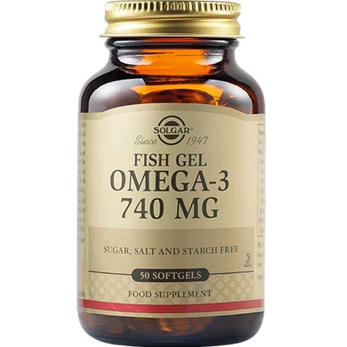 Solgar Omega-3 Fish Gel 740mg, 50 Softgels
