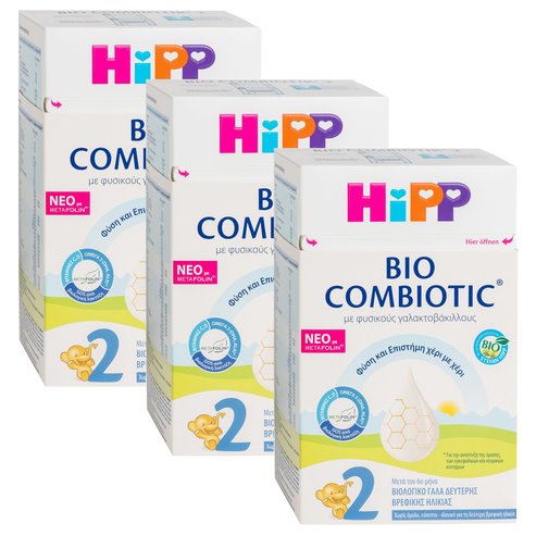 Hipp Комплект 2 Bio Combiotic Metafolin 3x600gr
