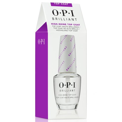 Opi Brilliant High - Shine Top Coat Лак за нокти за защита и промоция на цвета с гланцово покритие 15ml