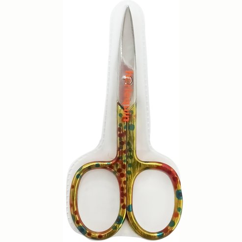 Harlequin Nail Scissors Ножица за нокти жълта с дизайн 1 бр