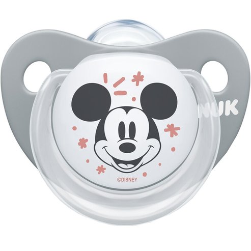 Nuk Trendline Disney Mickey Silicone 6-18 Месеци 1 брой - сиво