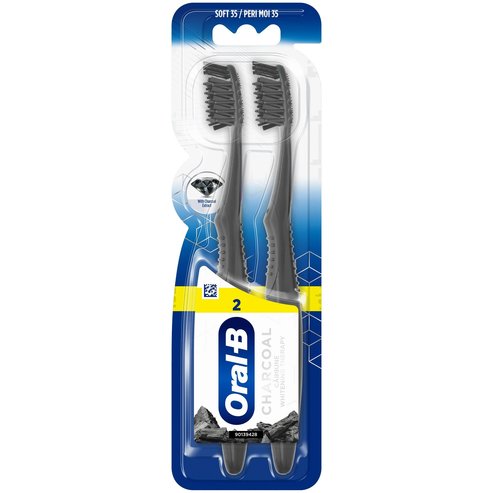 Oral-B Charcoal Whitening Therapy Soft 35 Toothbrush 2 Парчета - Черни
