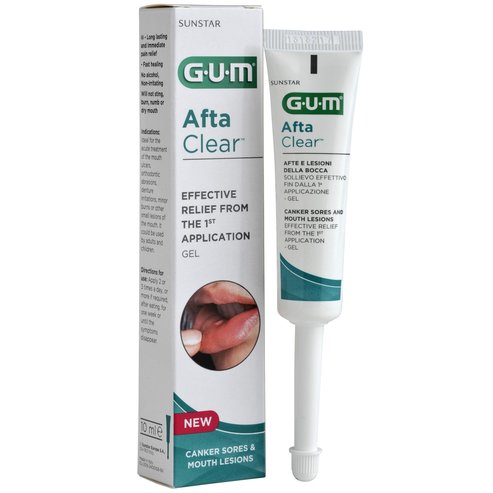 Gum Afta Clear Gel Локален гел за третиране с пяна 10ml
