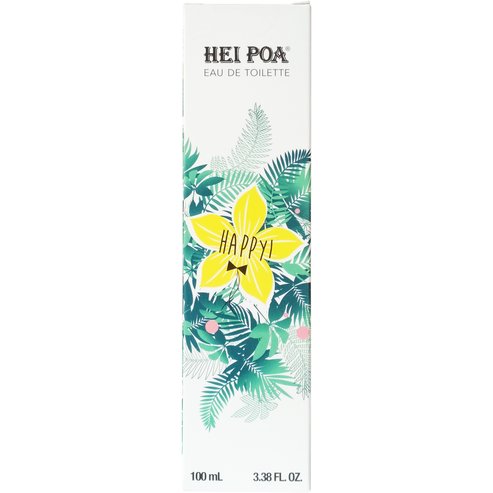 Hei Poa Eau de Toilette Happy Аромат със сладки нотки на цитруси, цвят от тиаре и ванилия 100ml Hei Poa Eau de Toilette Happy Аромат със сладки нотки на цитруси, цвят от тиаре и ванилия 100ml