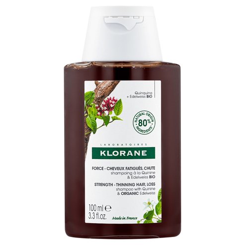 Klorane Quinine & Edelweiss Shampoo Strengthening - Thinning Hair Travel Size 100ml