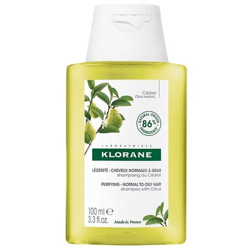 Klorane Citrus Shampoo Normal to Oily Hair Travel Size 100ml