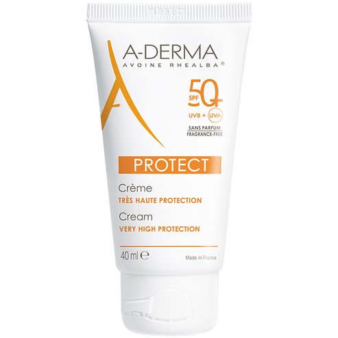 A-Derma Protect Creme Visage Spf50+ Fragrance Free 40ml