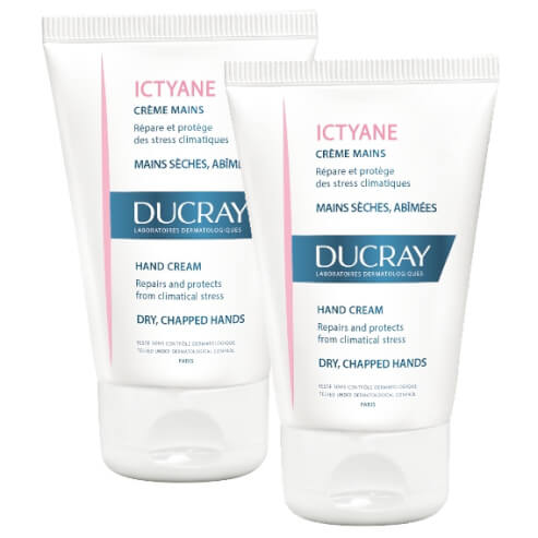 Ducray Промо опаковка Ictyane Creme Mains Крем за ръце 2 x 50ml Промо цена