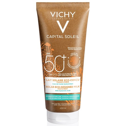 Vichy Capital Soleil Eco Designed Face & Body Milk Spf50+, 200ml