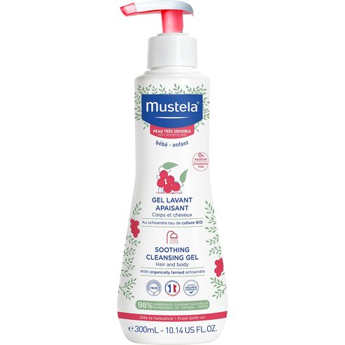 Mustela Soothing Cleansing Hair & Body Gel Бебешки успокояващ почистващ гел за коса и тяло 300ml