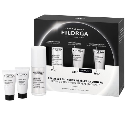 Filorga PROMO PACK Skin-Unify Box Intensive Illuminating Even Skin Tone Face Serum 30ml & Illuminating Even Skin Tone Cream 15ml & Meso-Mask Smoothing Radiance Mask 15ml