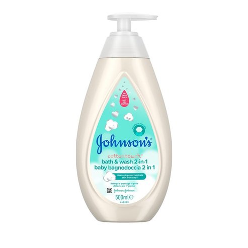 Johnson\'s Baby CottonTouch 2-в-1  Бебешки душ гел и шампоан 500ml