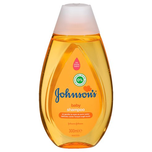 Johnson\'s Baby Shampoo Шампоан No More Tears, Почиства ефективно, оставяйки бебешката коса гладка и блестяща 300ml