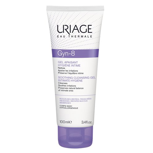 Uriage Eau Thermale Gyn-8 Soothing Cleansing Gel Intimate Hygiene Възстановява баланса на чувствителната зона 100ml