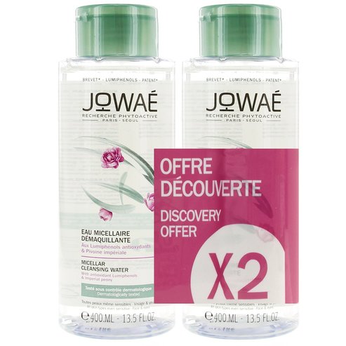 Jowae Duo Pack Micellar Cleansing Water Препарат за почистване на вода и грим за лице и очи с мицели 2x400ml