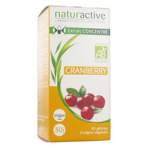 Naturactive Cranberry Добавка от червена боровинка за предотвратяване на инфекции на пикочните пътища 60caps