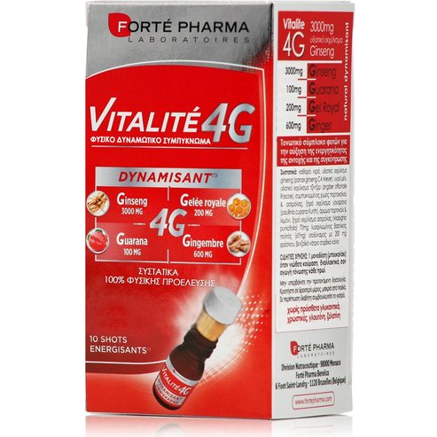 Forte Pharma Energy Vitalite 4G Освежаващ тоник стимулант 10 amp