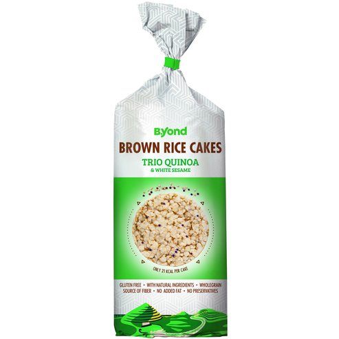 B.Yond Brown Rice Cakes Trio Quinoa & White Sesame 100g
