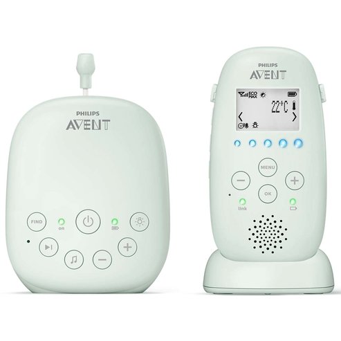 Avent Digital Monitor за бебешки монитор, измерване на температура SCD721