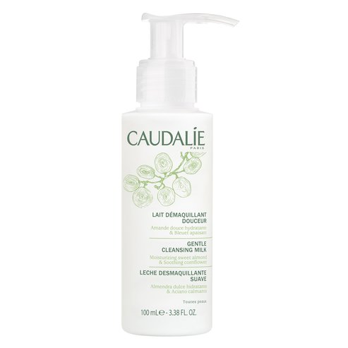 Caudalie Gentle Cleansing Milk Нежно почистващо мляко за лице и очи с бадем и черна боровинка, Travel Size 100ml