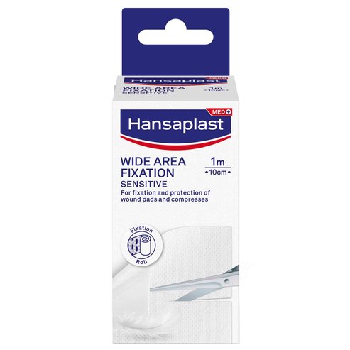 Hansaplast Wide Area Fixation Sensitive 1m x 10cm, 1 бр