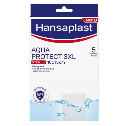Hansaplast Aqua Protect XL Sterile Strips 10x15cm 5 бр