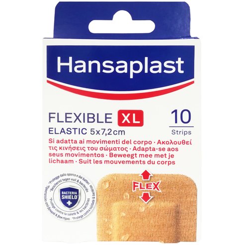 Hansaplast Flexible Strips XL Elastic 5x7,2cm 10 бр