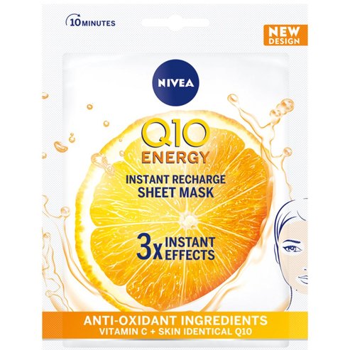 Nivea Q10 Energy Instant Recharge Sheet Mask 1 бр