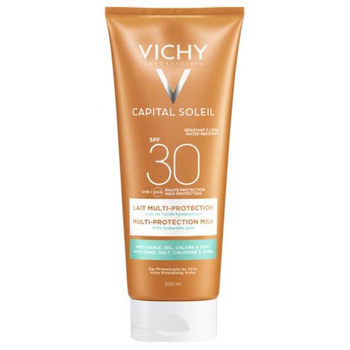 Vichy Capital Soleil Beach Protect SPF30 Multi-Protection Milk Слънцезащитно мляко за лице и тяло 200ml