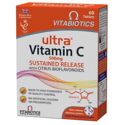 Vitabiotics Ultra Vitamin C 500mg Sustained Release 60Tabs