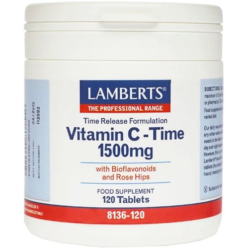 Lamberts Vitamin C Time Release 1500mg, 120tabs