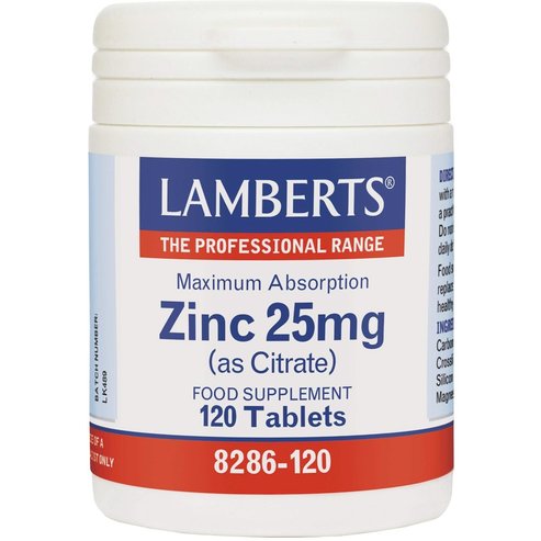 Lamberts Zinc (as Citrate) 25mg, 120tabs