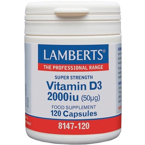 Lamberts Vitamin D3 2000iu, 120caps