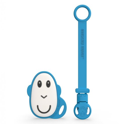 Matchstick Monkey Soother Clip & Flat Monkey Teether Код 24100 Син 1 бр