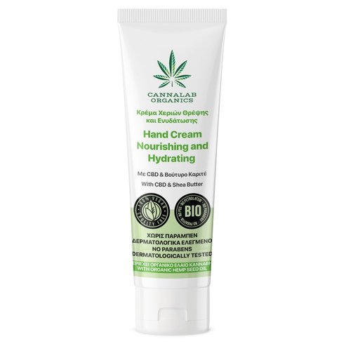 Cannalab Organics Hand Cream Nourishing & Hydrating 50ml