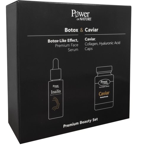 Power of Nature  PROMO PACK Inalia Premium Face Serum 30ml & Power Health Platinum Caviar Beauty Formula 30caps