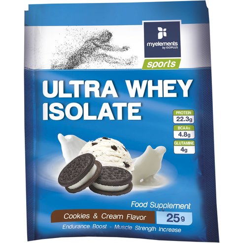 My Elements Sports Ultra Whey Isolate Cookies & Cream Flavor 100% суроватъчен протеин в монодоза 25gr