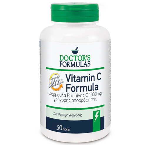 Doctor\'s Formulas Vitamin C Formula Fast Action Хранителна добавка, Формула с витамин C за бързо усвояване 30 табл.