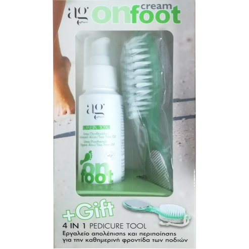 AgPharm PROMO PACK on Foot Regenerating Cream with Softening Effect for Knees & Heels 100ml & Подарък 4 in 1 Pedicure Tool 1 бр