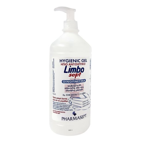 Pharmasept Limbo Sept Hygienic Gel Лек антисептичен гел за ръце, с високо съдържание на алкохол (60°) 1L