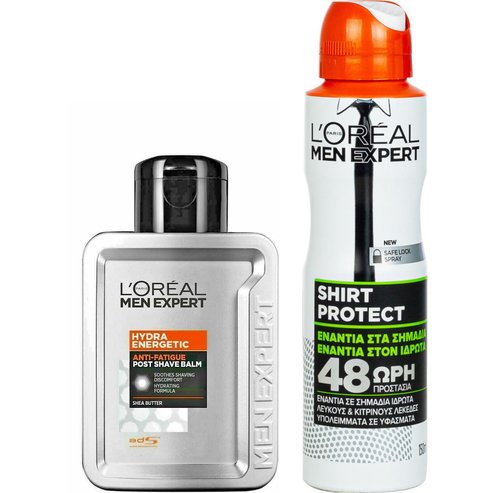 L\'oreal Paris Men Expert PROMO PACK Hydra Energetic After Shave Balm 100ml & Shirt Protect Deo Spray 150ml