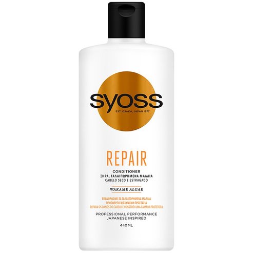 Syoss Repair Conditioner Професионален омекотяващ крем, който намалява разрушаването на косата върху суха повредена коса 440ml