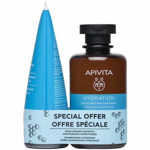 Apivita Promo Hydration Moisturizing Shampoo 250ml & Moisturizing Conditioner 150ml