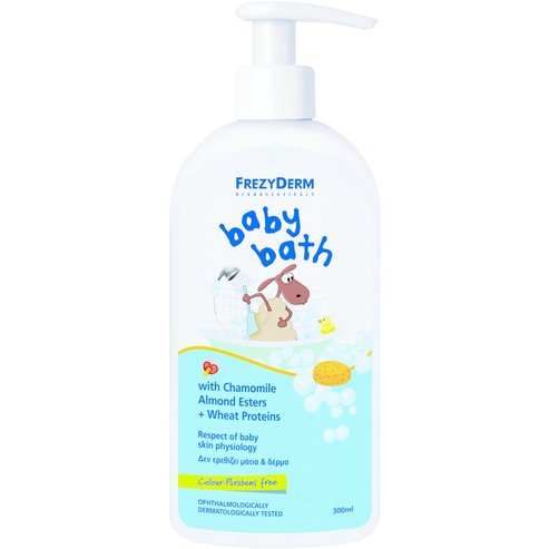 Frezyderm Baby Bath Душ гел за бебета с лайка, бадем и пшенични протеини 200ml + Подарък 100ml